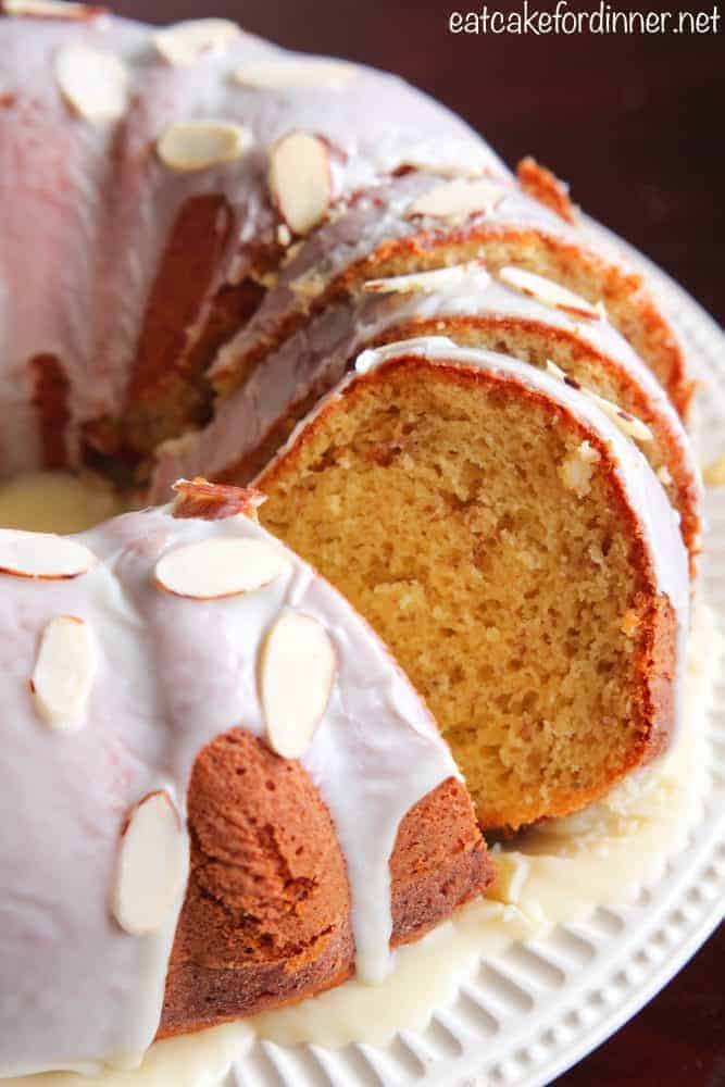 Banana Pudding Bundt Cake with White Chocolate Ganache - 11