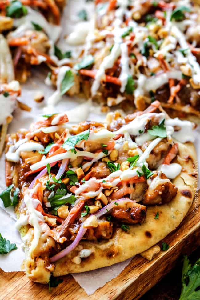 thai chicken pizza