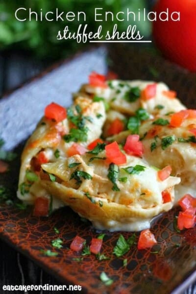 Chicken Enchilada Stuffed Shells