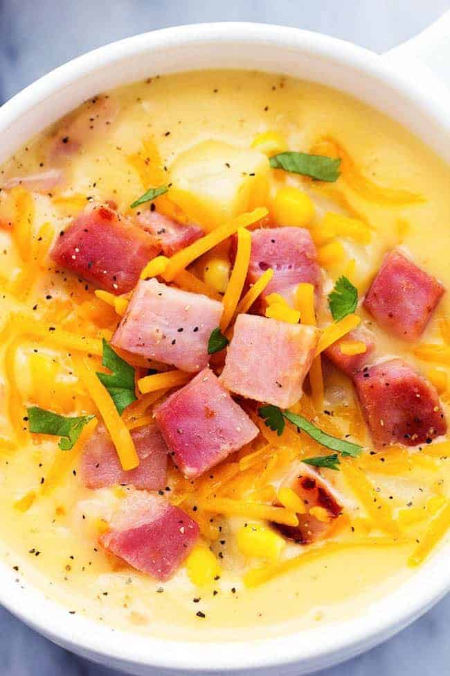 Ham and Potato Cheddar Soup Recipe - 36