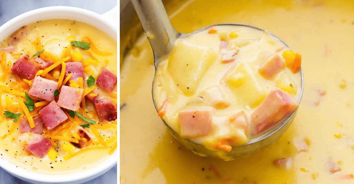 Ham and Potato Cheddar Soup Recipe