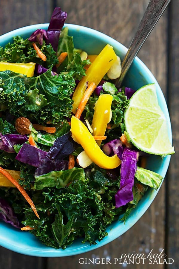 Asian Kale Ginger Peanut Salad - 12