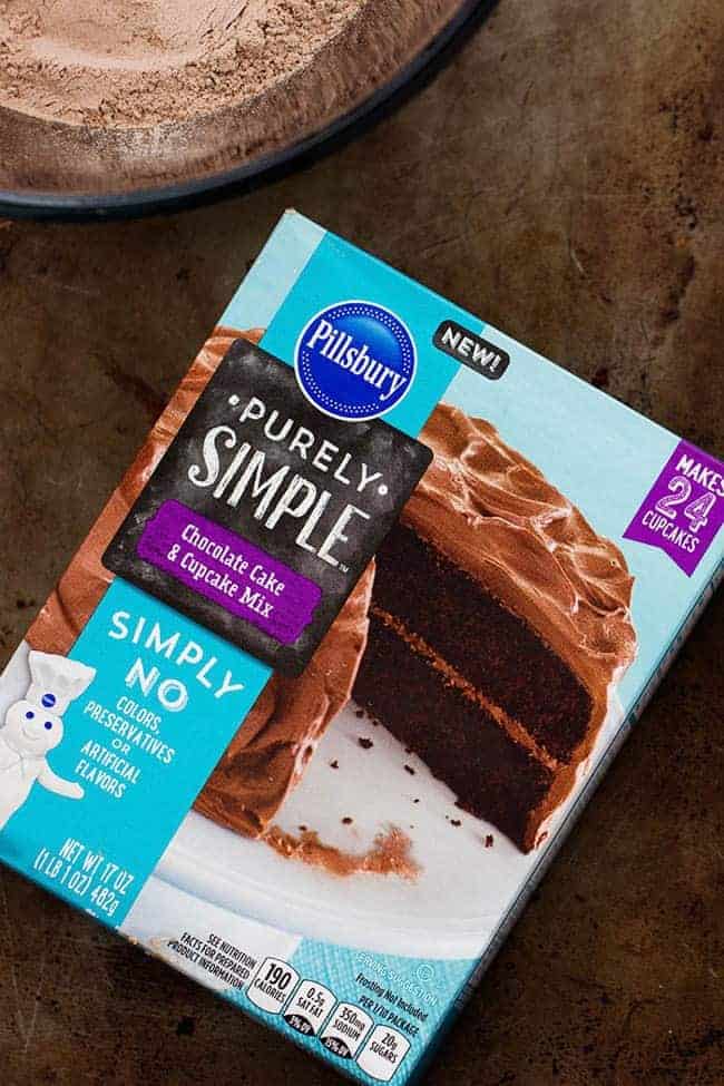 Purely simple cake mix by pillsbury.