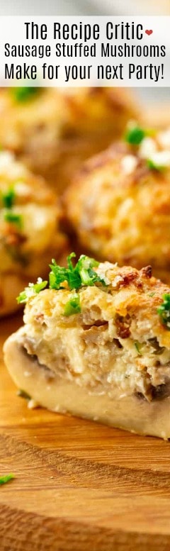 Sausage Stuffed Mushrooms - 32