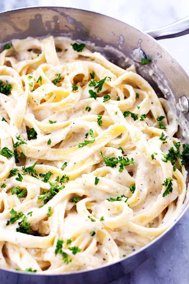 Skinny Fettuccini Garlic Alfredo - 66