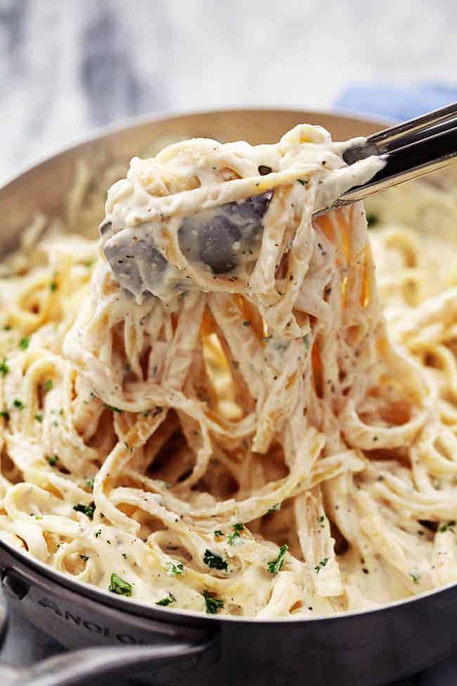 Alfredo Sauce with pasta