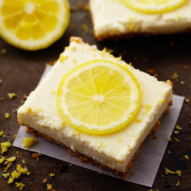 Skinny Lemon Icebox Bars | The Recipe Critic