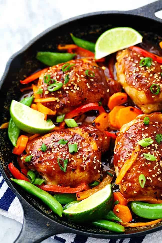 Thai Peanut Skillet Chicken