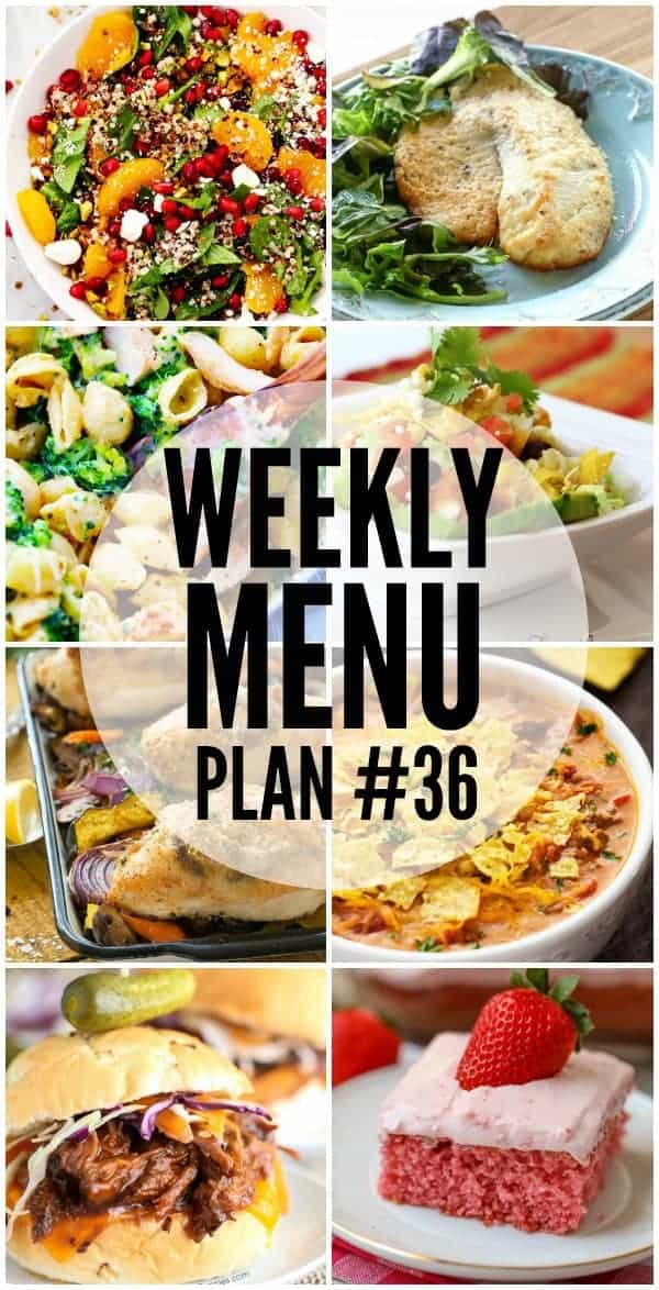 Weekly Menu Plan #36 | The Recipe Critic