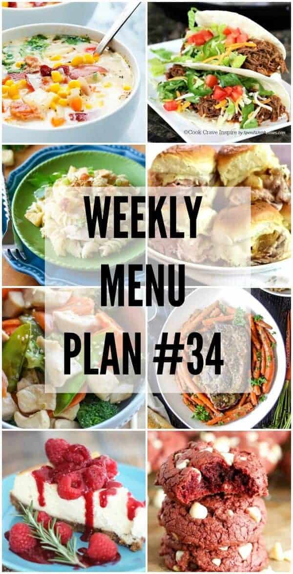 Weekly Menu Plan #34 | The Recipe Critic
