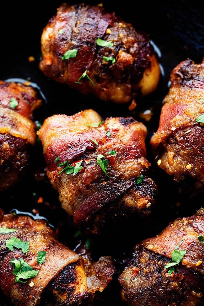 Sweet and Spicy Bacon Wrapped Chicken - 90