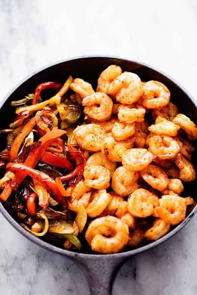 Creamy Shrimp Fajita Pasta Skillet - 22