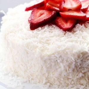 Strawberry Coconut Cream Cake with Coconut Cream Cheese Frosting - 78