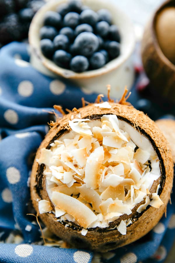 Coconut Berry Oatmeal Breakfast Bowl