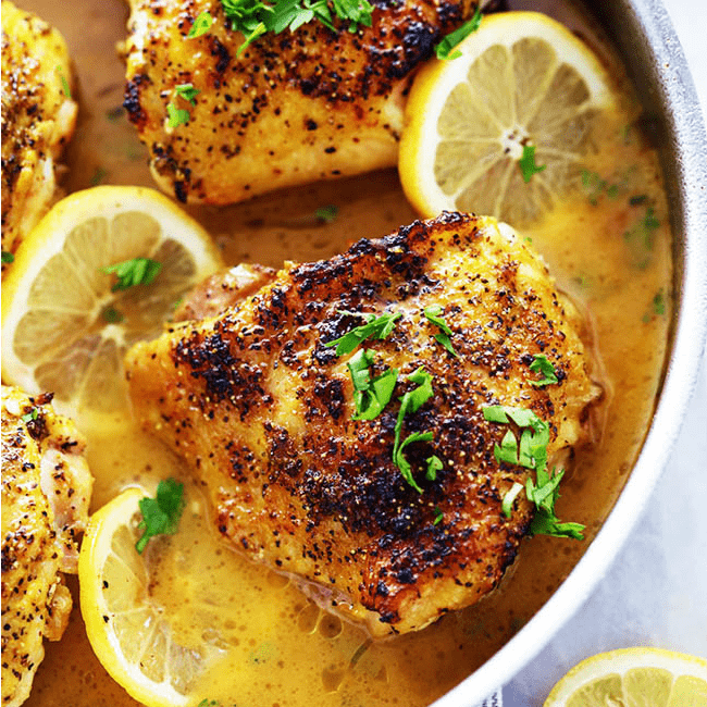 Lemon Pepper Chicken with a Brown Butter Garlic Lemon Sauce | The ...