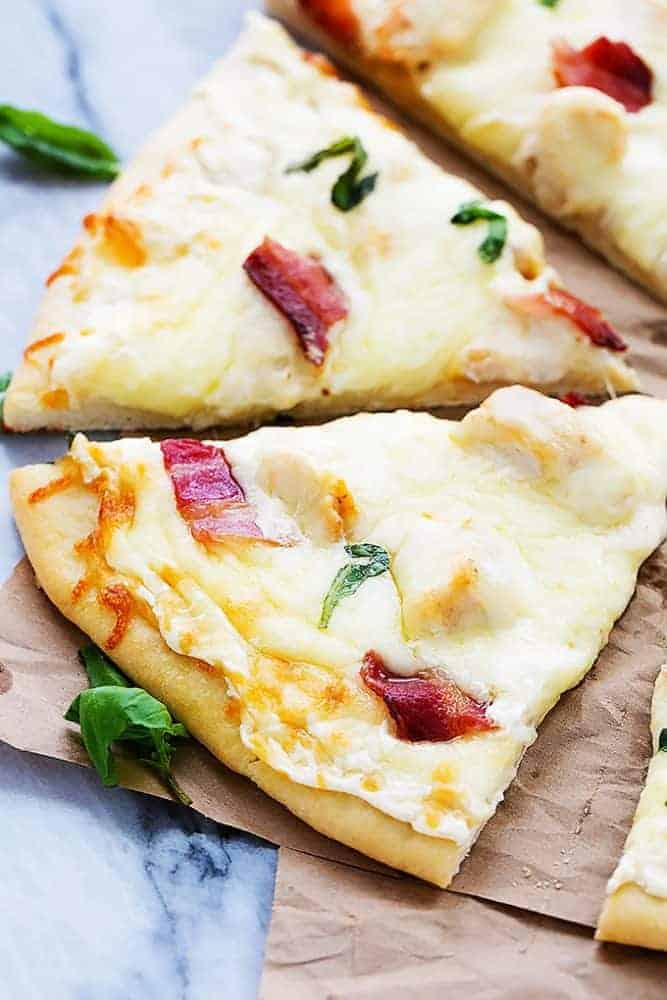 Bacon Chicken Alfredo Pizza - 46