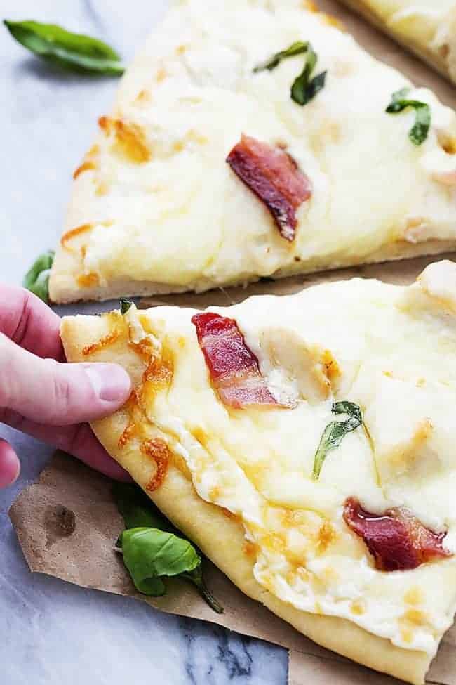 Bacon Chicken Alfredo Pizza - 39