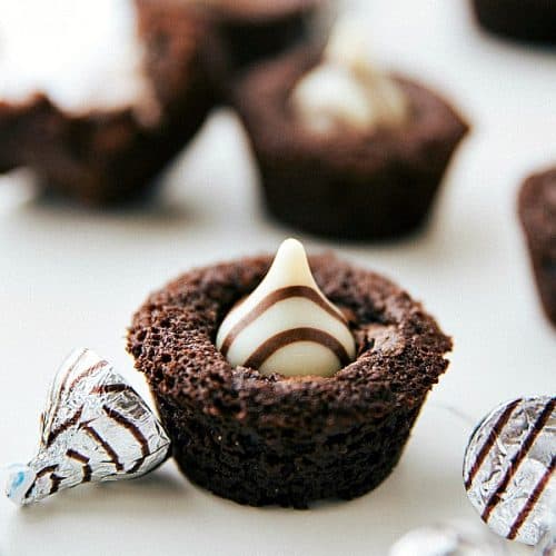 Chocolate Filled Mini Brownie Bites Recipe