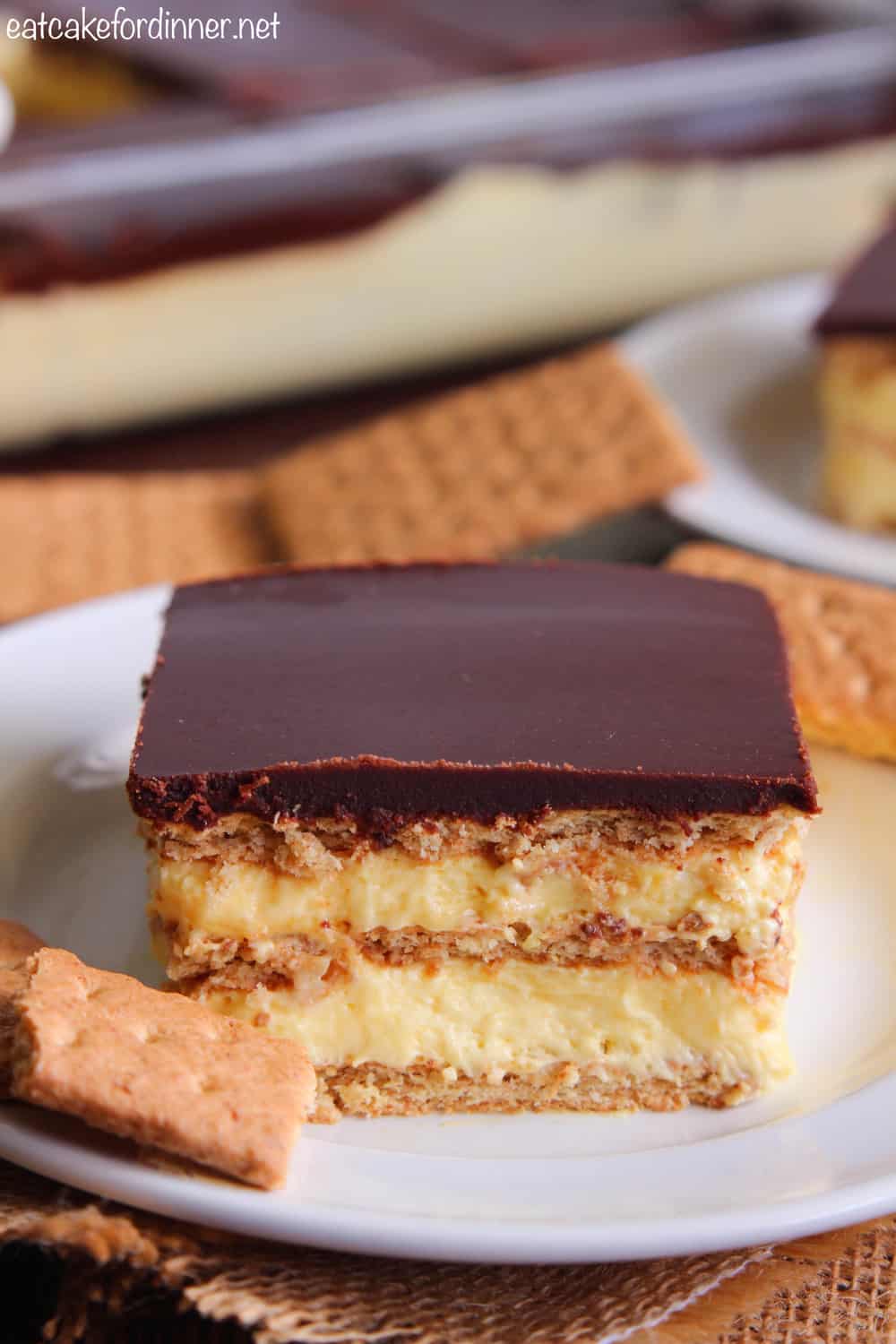 No Bake Chocolate Eclair Dessert - 99