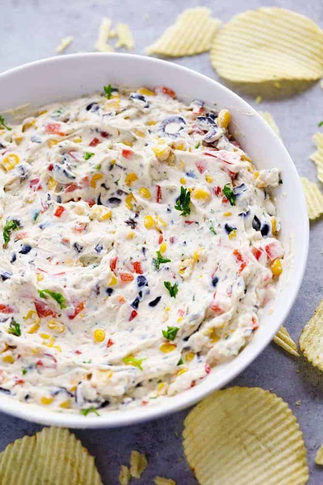 Loaded Creamy Ranch Dip (Poolside Dip) | The Recipe Critic