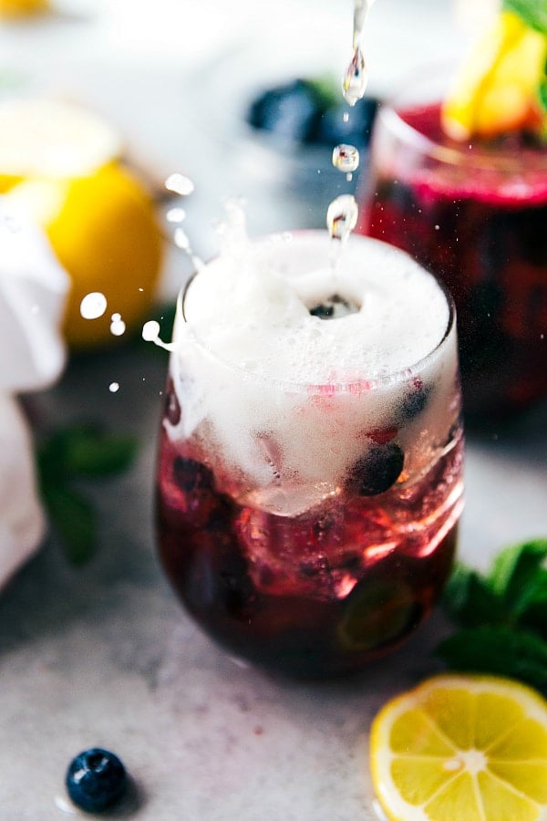 Easy Sparkling Blueberry Lemonade - 66