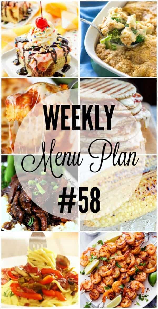 Weekly Menu Plan #58 | The Recipe Critic