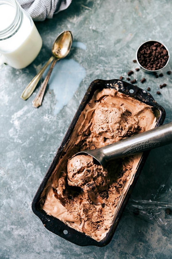 No Churn Brownie Batter Ice Cream - 12