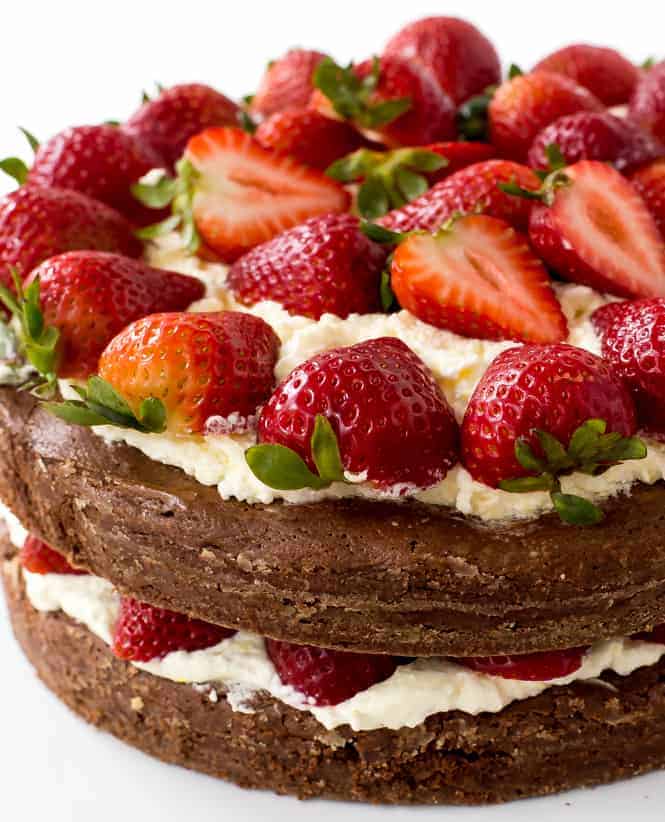 Brownie Strawberry Shortcake - 50