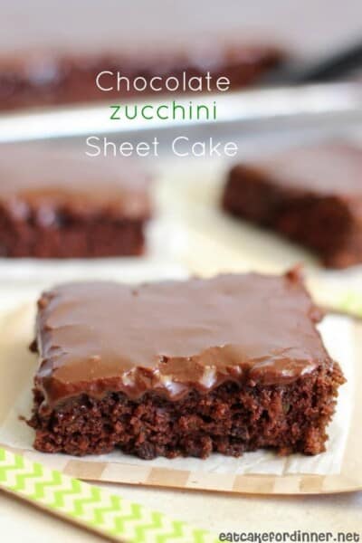 Chocolate Zucchini Sheet Cake