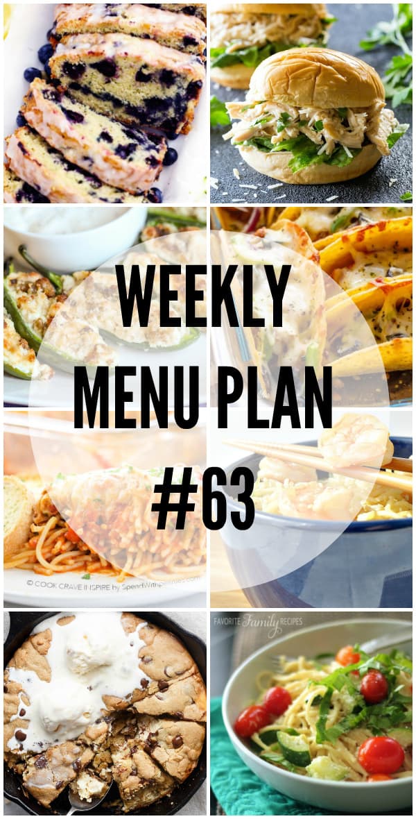 Weekly Menu Plan #63 | The Recipe Critic