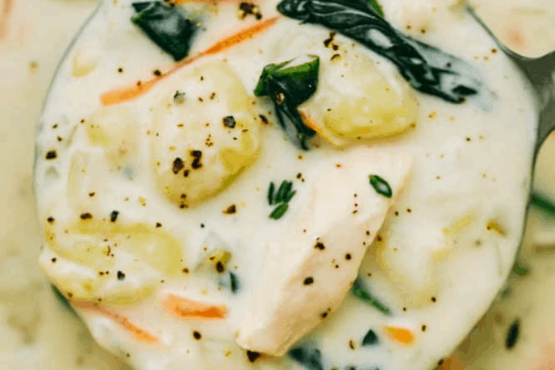 Creamy Chicken Gnocchi Soup (Olive Garden Copycat)