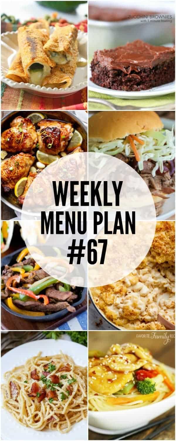 Weekly Menu Plan #67 | The Recipe Critic