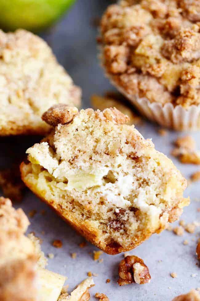 Apple Cream Cheese Crumb Muffins - 49