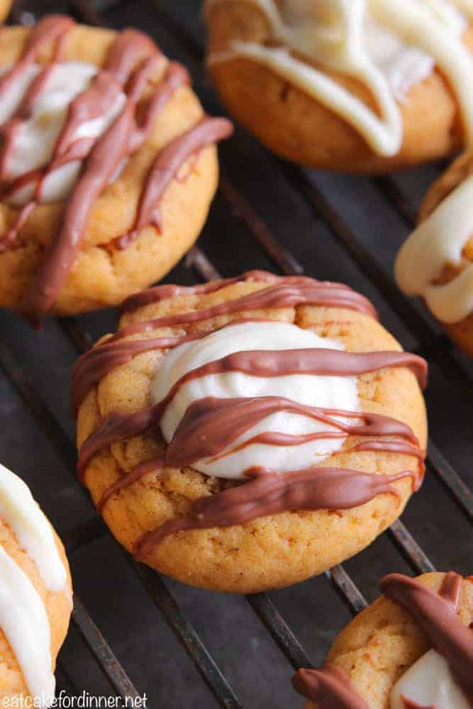 Pumpkin Cream Cheese Thumbprint Cookies - 67