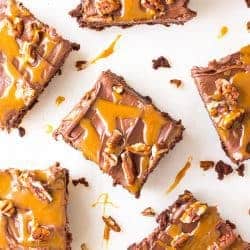 Frosted Turtle Brownies | The Recipe Critic