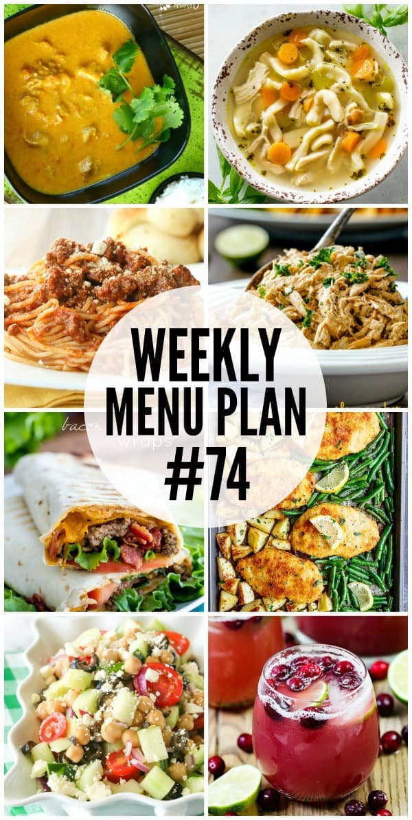 Weekly Menu Plan #74 | The Recipe Critic