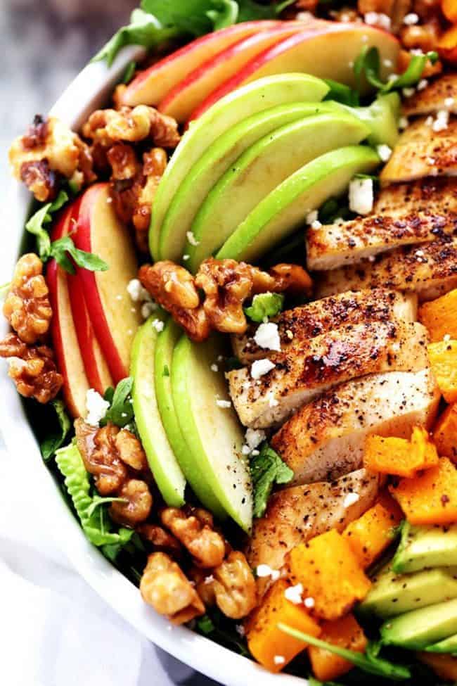 Harvest Cobb Chicken Salad with a Honey Apple Cider Vinaigrette - 35