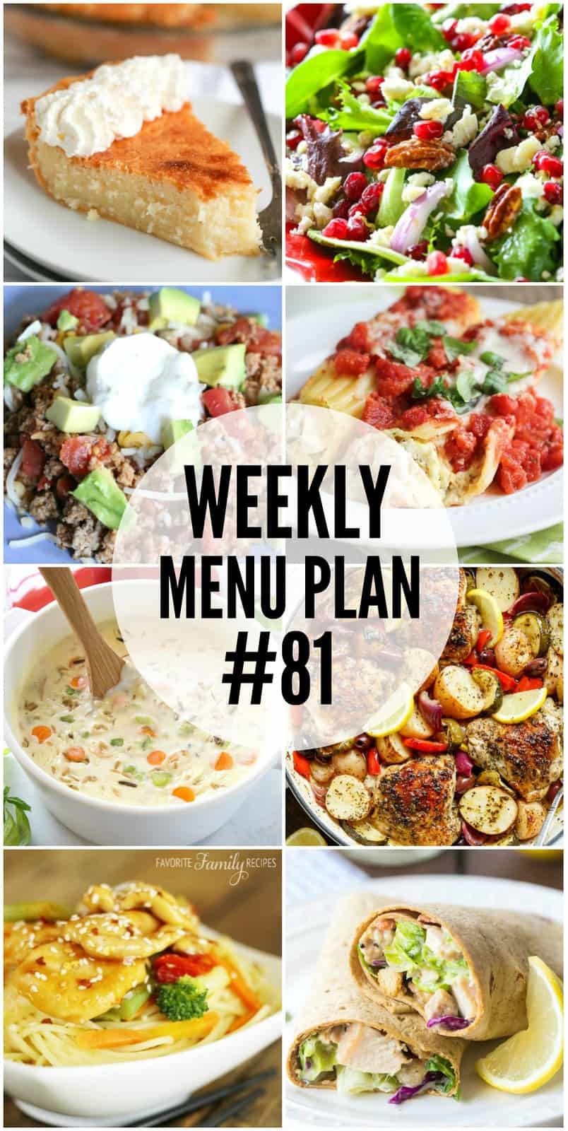 Weekly Menu Plan #81 | The Recipe Critic