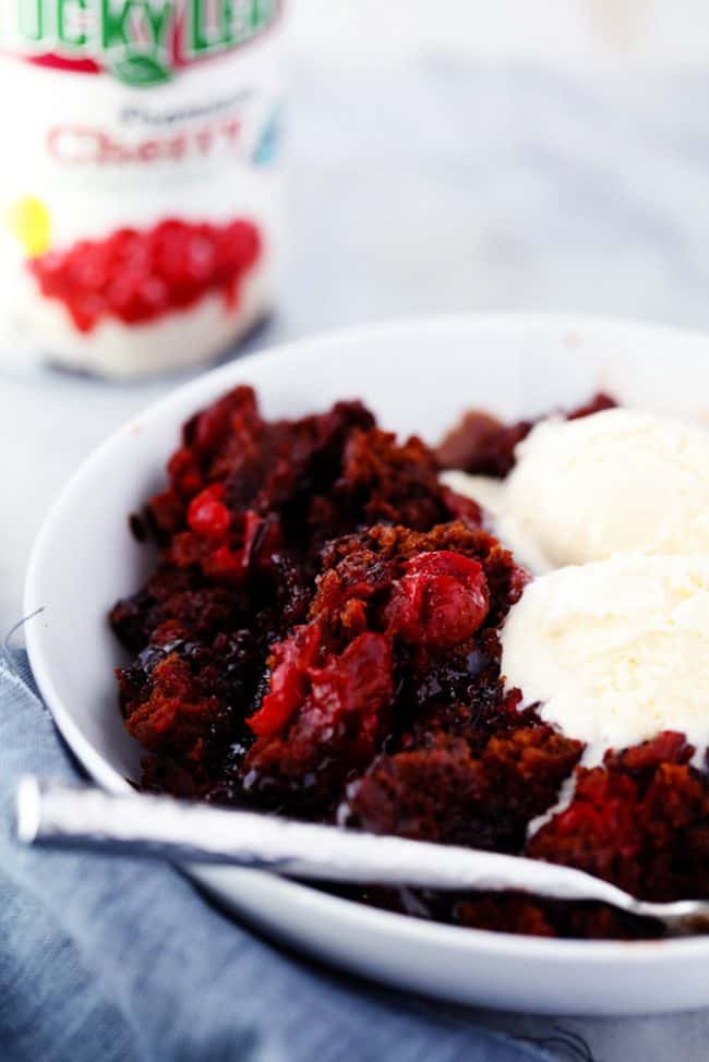 Slow Cooker Cherry Chocolate Hot Fudge Cake | The Recipe Critic