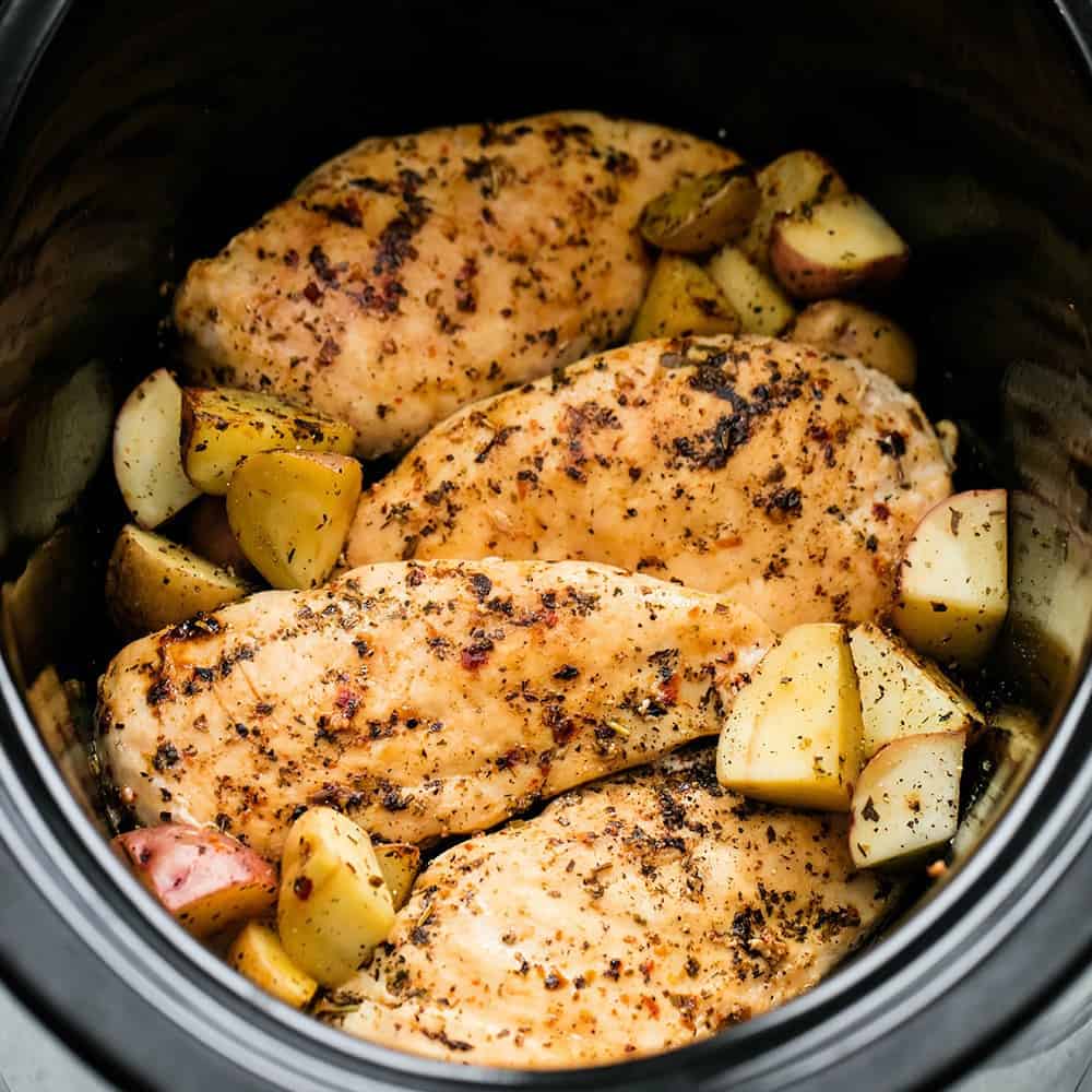 Slow Cooker Italian Chicken Potatoes The Recipe Critic for Amazing and Beautiful roasted chicken breast crock pot with regard to Found Property