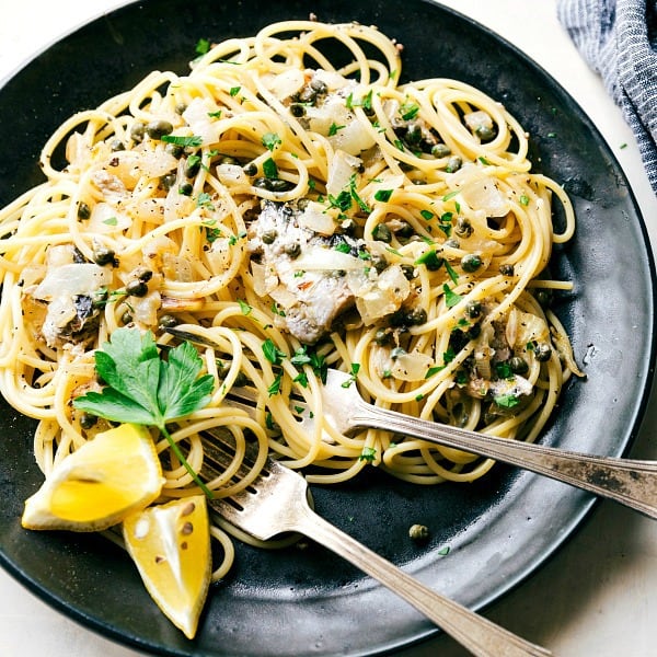 Healthy Lemon Parmesan Sardine Pasta The Recipe Critic