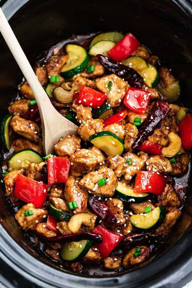 Skinny Slow Cooker Kung Pao Chicken The Recipe Critic