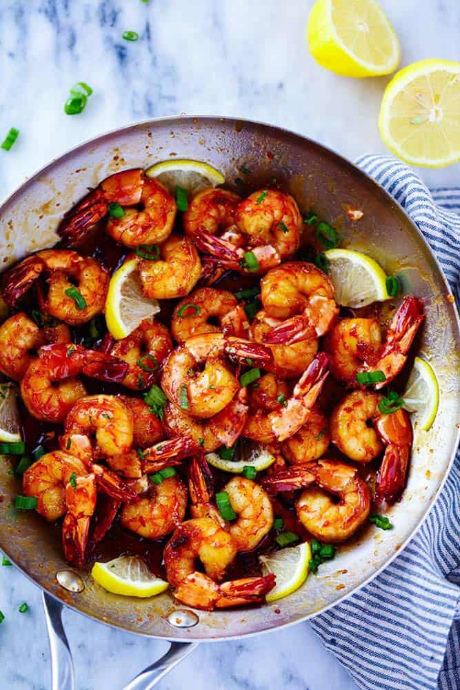 Sticky Honey Garlic Butter Shrimp | The Recipe Critic