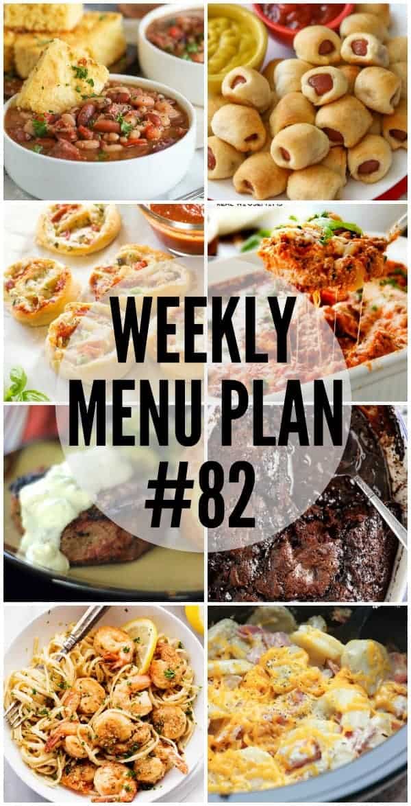 weekly menu plan #82