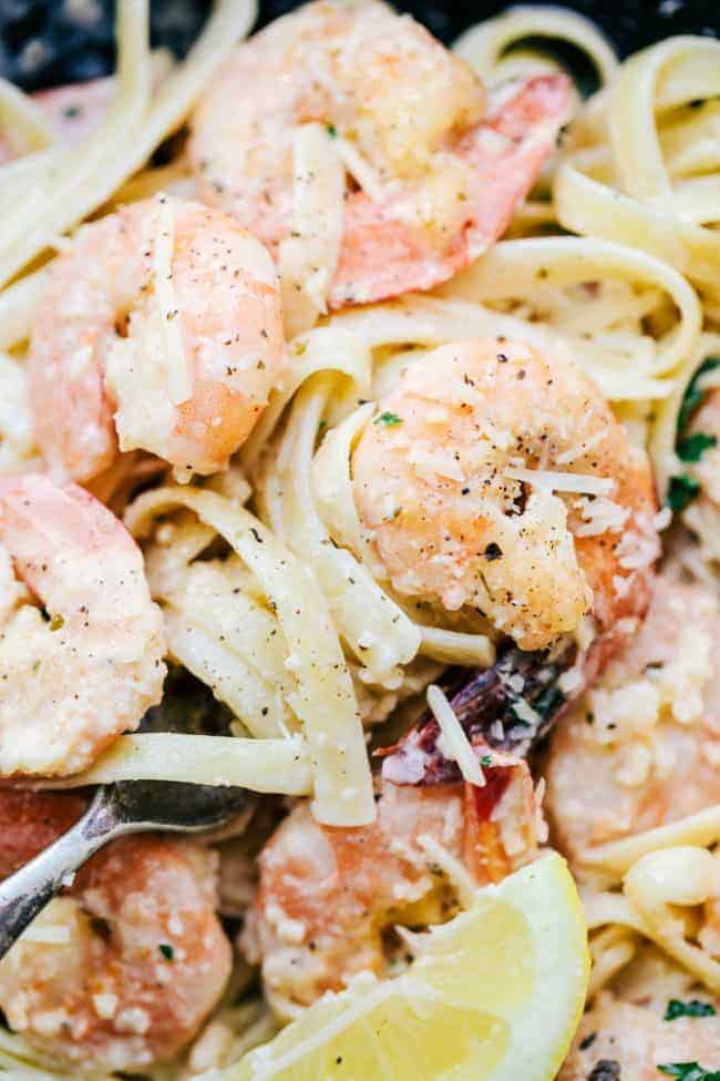 Creamy Parmesan Garlic Shrimp Pasta - 92