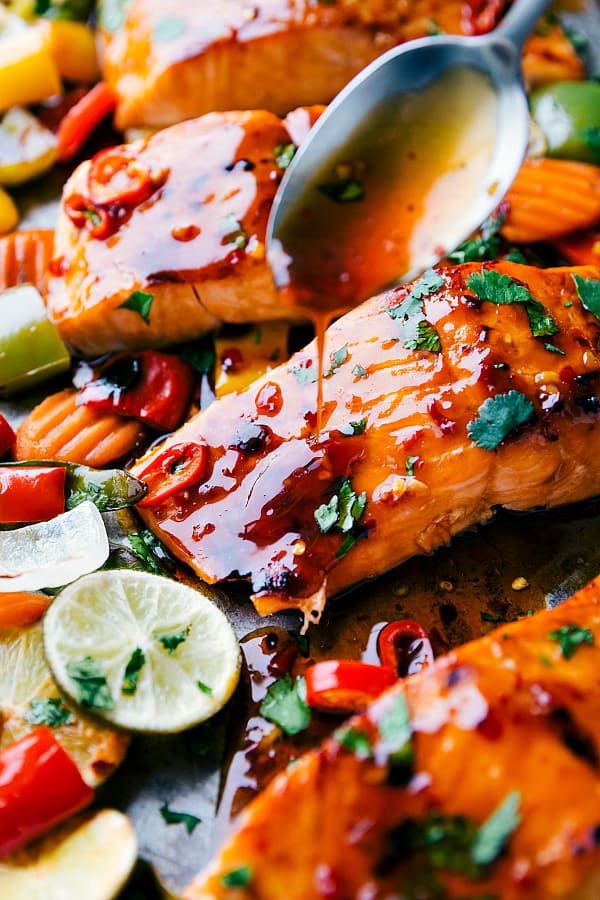 10 Minute Asian Glazed Salmon with Veggies - Anolon Cookware