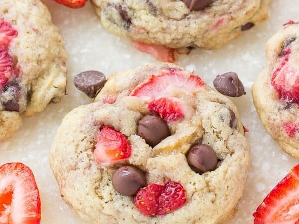 Strawberry Chocolate Chip Cookies