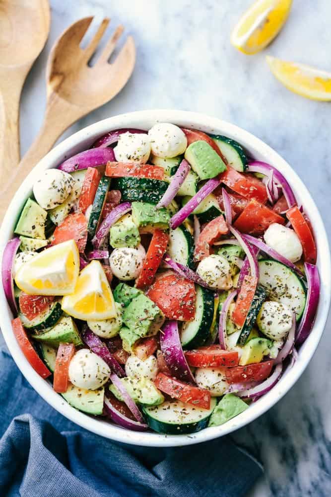 Italian Avocado Cucumber Tomato Salad - 40