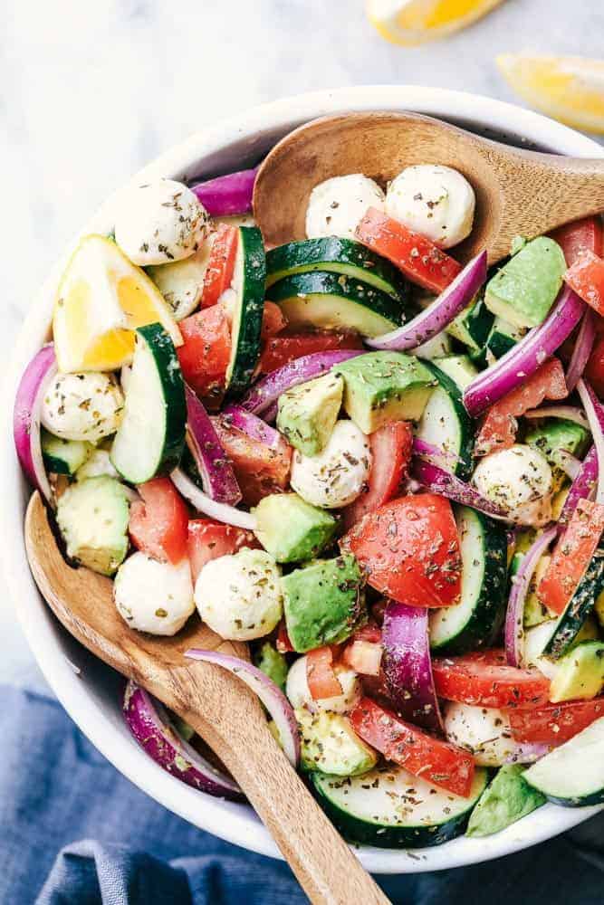 Italian Avocado Cucumber Tomato Salad The Recipe Critic