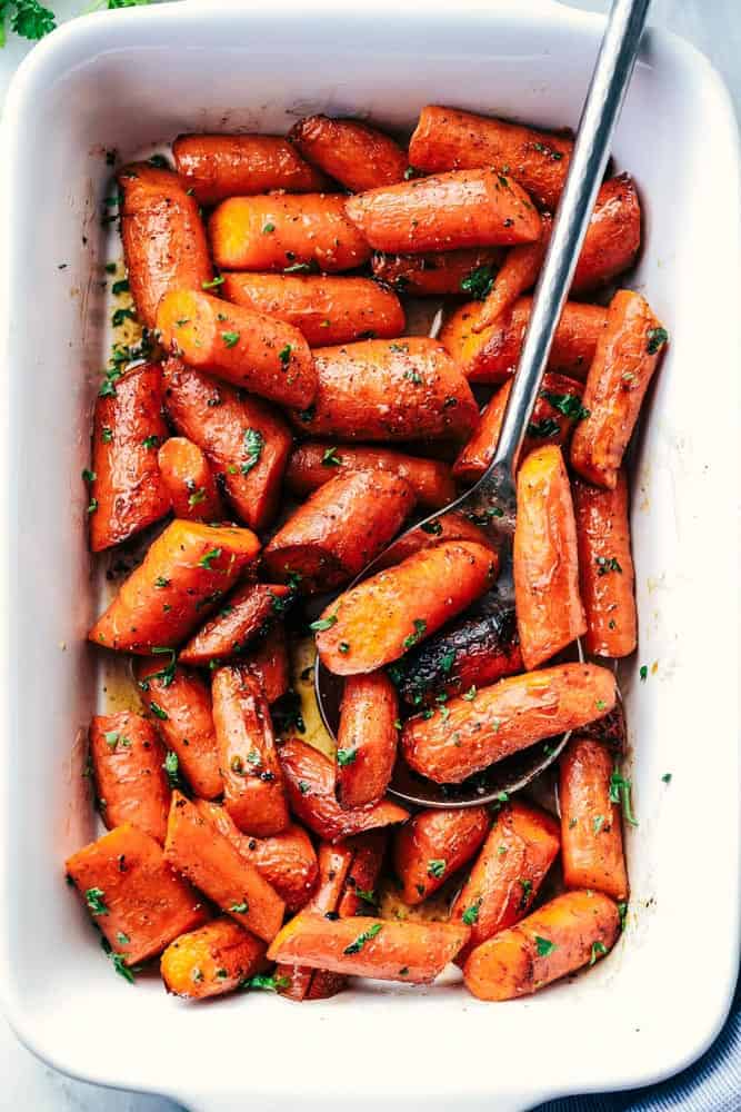 Roasted Brown Butter Honey Garlic Carrots The Recipe Critic